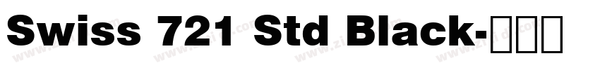 Swiss 721 Std Black字体转换